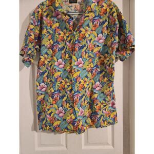 Krazy Klothes Mens Flowery Shirt L